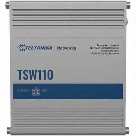 Teltonika TSW110 NA Industrial 5 Port Switch POWER INCLUDED PR3PUUS3 TSW110000010