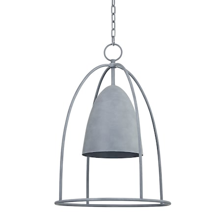 Troy Lighting Wisteria 1 Light Lantern 17 In. Weathered Zinc F1125-WZN