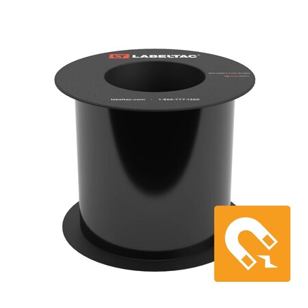 Labeltac Magnetic Supply 5in x 25ft LT9, Black LT503M-C