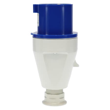 Walther-Werke Pin and Sleeve Plug, 30A, 230 or 250, 1 Phase, 2 Pole, Blue, Screw Terminals Wire Connection Type 231306