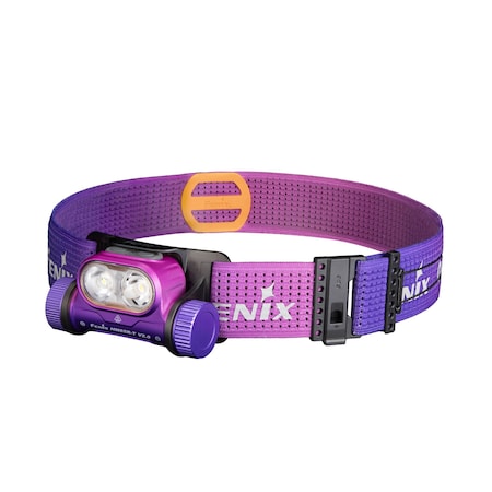 Fenix Lighting Fenix HM65R-T V2.0: Industrial Headlamp, White LED/Neutral LED, Lithium Ion, 1600lm, Purple/Pink HM65R-T V2.0 Nebula
