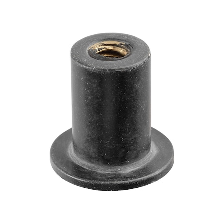 Auveco Rubber Nut #6-32 Threads452 Head Diameter, 25PK 13006