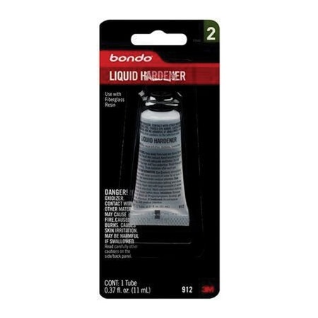 Dynatron Bondo 912 Hardener, 0.37 oz Tube, Clear, Liquid 7100158704