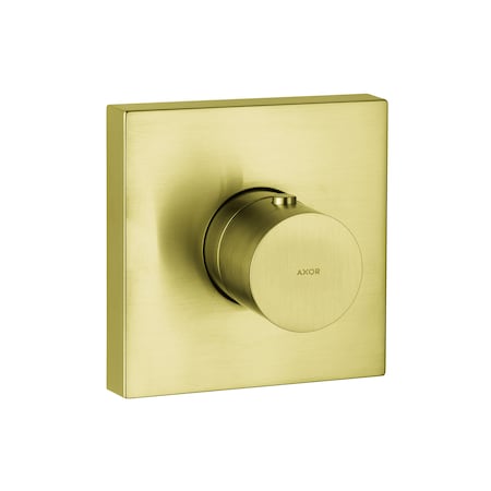 Axor ShowerSolutions Thermostatic Trim 5" x 5" in Brushed Gold Optic 10755251