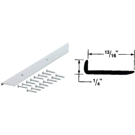 M-D Building Products Building Products 1/4''x13/16''x96'' Satin Clear Moulding Edge with Screws 70425