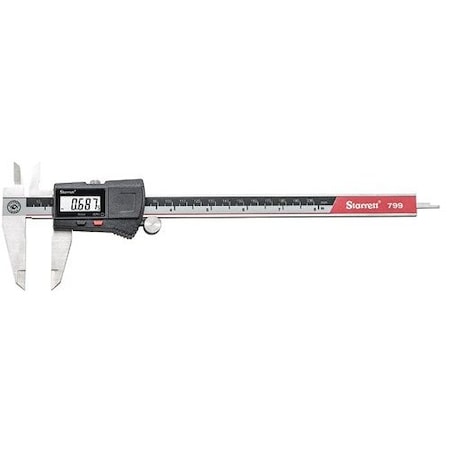 Starrett Caliper Electronic W/O Output 8"/200mm W/Plastic Case EC799A-8/200