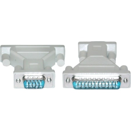 Cable Wholesale Serial / AT Modem Adapter, DB9 Male to DB25 Male 30D1-05100