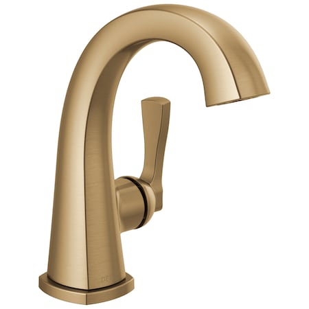 Delta Stryke Single Handle Bathroom Faucet, 6.44 in, Lumicoat Champagne Bronze 577-CZ-PR-MPU-DST