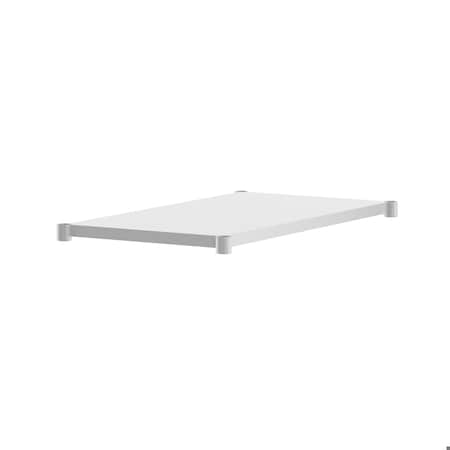 Flash Furniture Woodford Galvanized Under Shelf - Adjustable Lower Shelf for 30in. x 48in. Stainless Steel Tables NH-GU-3048-GG