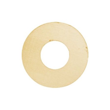 Don-Jo Mfg Scar Plate for Deadbolt, 1-1/2in Hole, Outside Diameter. 3.5in, 605/US3 Polished Brass DSP-135-605