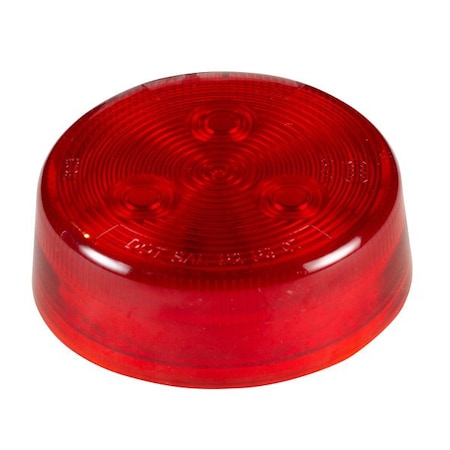 Grote Lighting 2.5in Round Red LED Clearance Marker Light - 3 Diode, Grommet/Bracket Mount, FMVSS 108 MKR4600RPG