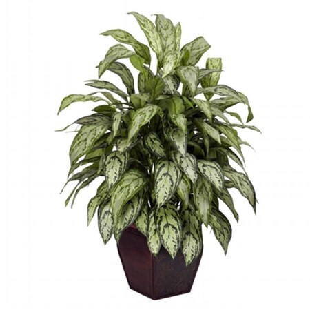 Dare2Decor Silver Queen with Decorative Planter Silk Plant DA408493