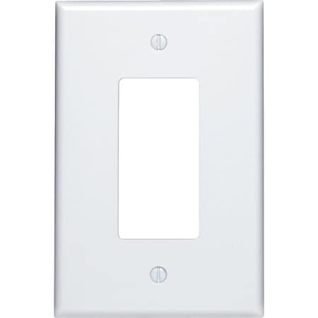 Leviton Decora 1-Gang Plastic Oversized Rocker Decorator Wall Plate White R52-88601-00W