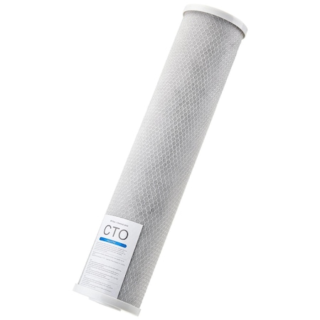 Vevor Whole House Water Filter Replacement Cartridge 4.5"x20" CTO Carbon 1 Pack YMT005