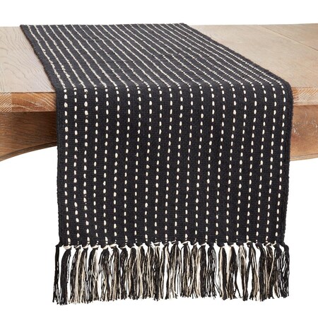 Tistheseason 16 x 72 in. Stitched Fringe Table Runner TI3195980
