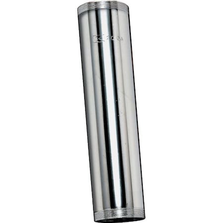 Plumb Pak Pipe Extension Tube, 1-1/4 in, 12 in L, Threaded, Brass, Chrome PP10-12CP