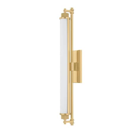Hudson Valley Lighting Plandome 28 in. Integrated LED Bath and Vanity in Aged Brass 4728-AGB