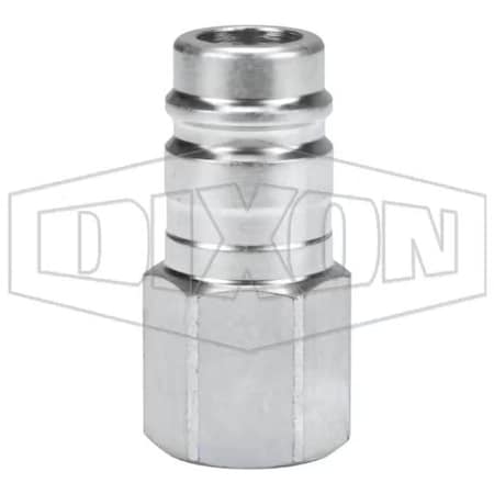 Dixon DF Series Industrial Female Quick Disconnect Pneumatic Plug, 1/2-14 Nominal, Quick Disconnect Plug x D6F4