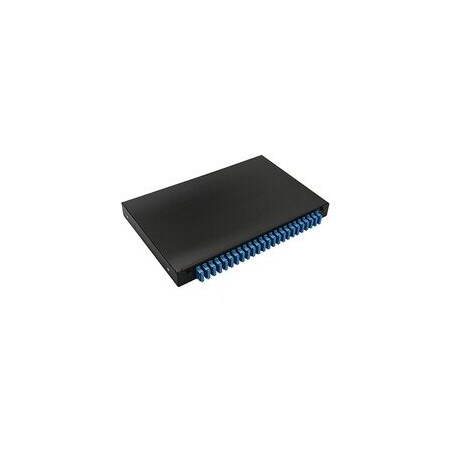 Cable Wholesale 48 Port SC Slide Rack Fiber Optic Patch Panel, 1U, Singlemode, Duplex 68F5-00148