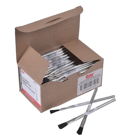 Oatey Acid Brush, 3 in L x 1/2 in W Brush, Tin Handle, 6 in OAL 30712