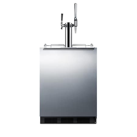 Summit Commercial 24" Wide Built-In Coffee Kegerator, ADA Compliant SBC58BLBIADACMTWIN