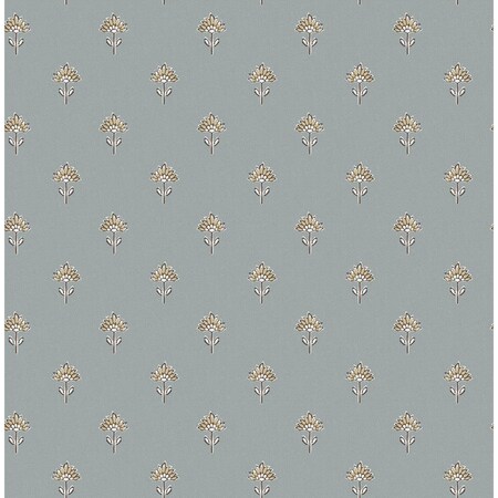 Chesapeake Surdiva Denim Floral Fan Wallpaper 4148-27456