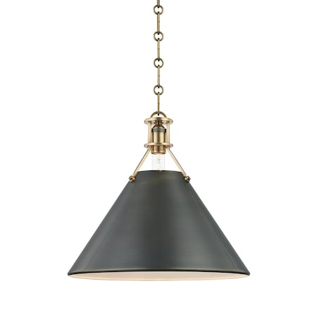 Hudson Valley Lighting Mark D. Sikes X Metal No. 2 1 Light Pendant 16 In. Aged/Antique Bronze MDS952-ADB
