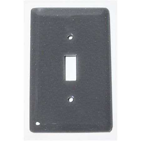 Aquila Art Glass Deco Gray 1 Gang Switch WP1042-1GS