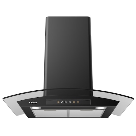 Wrightmaster 30 in. 450 CFM Convertible Wall Mounted Range Hood in Black with 3-Speed Exhaust Fan, Auto Shut Off ZR-75502