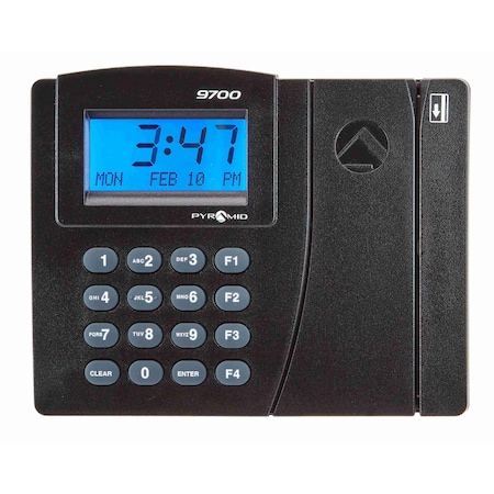 Pyramid TimeTrax Elite Swipe Card Time Clock - Downloadable Software Expandable to 500 Employees PSDLAUBKK