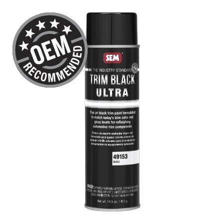 Sem Trim Black Ultra Trim Paint, 20 oz Aerosol Can, Gloss 49153