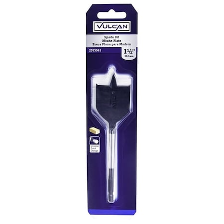 Vulcan Spade Drill Bit, 1-1/2 in Dia, Hex Shank 278711OR