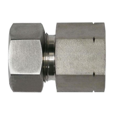 Brennan Industries Tube Female NPT Straight, SS, L10 D2405-L10-02-SS