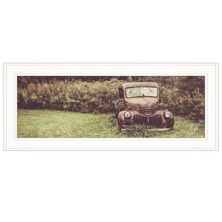Homeroots Rusty Clearing 1 White Framed Print Wall Art 404927