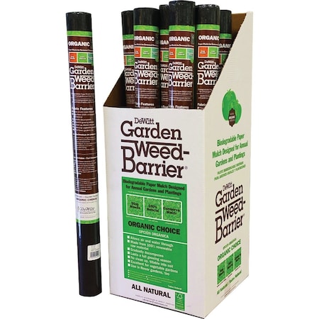 Dewitt Weed Barrier 3 Ft. W. x 40 Ft. L. Biodegradable Paper Mulch Garden Fabric NAT340