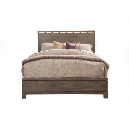 Homeroots Gray Distressed Wood California King Bed Frame 524804