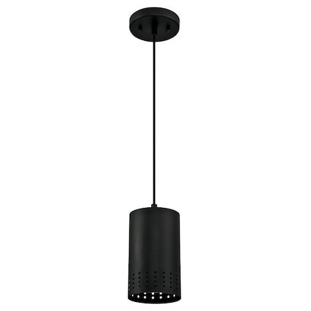 Westinghouse Phelps Series Mini Pendant Light, 1-Lamp, Incandescent, LED Lamp, Metal Fixture, Black Fixture 6356600