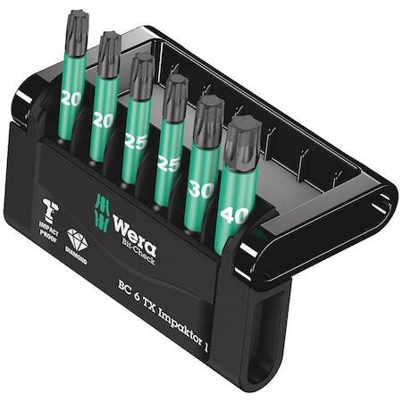 Wera Bit-Check 6 TX Impaktor 1, 6 pieces 5057693001
