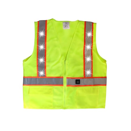 Stop-Lite Class 2 Non-Tearaway LED Vest Yellow S/M VE-23A32