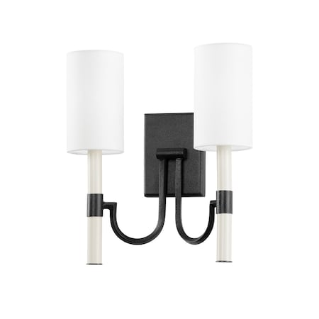 Troy Lighting Gustine 2 Light Wall Sconce 13.5 In. For B1114-FOR