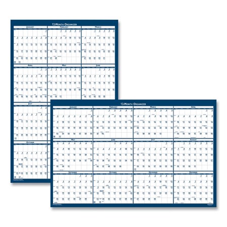 House Of Doolittle Recycled Poster Style Reversible/Erasable Yearly Wall Calendar, 24x37, 12-Month (Jan to Dec): 2022 396