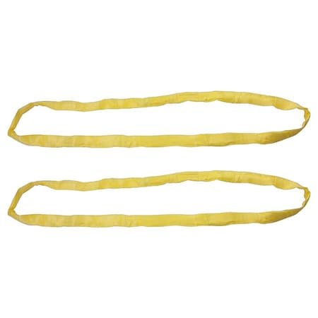 Mytee Products Endless Round Sling 8 ft Yellow 8400# VLL Crane Rigging Hoist Wrecker Recovery, 2PK RSL-8-8400x2