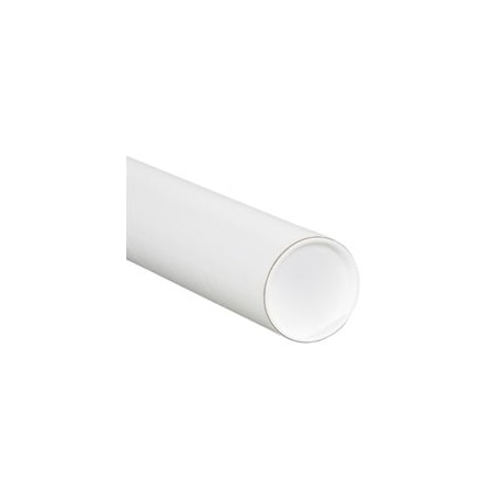 Bubblefast 4 x 26'' White Tubes with Caps, 15PK BFP4026W
