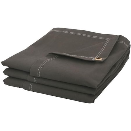 Tarps Now Tarps, 20 ft x 40 ft, 16 Mil, Dark Olive Drab, Cotton Canvas CS-CFD10-2040