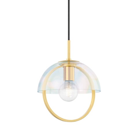 Mitzi Meriah 1 Light Pendant 12.25 In. Aged Brass H752701S-AGB