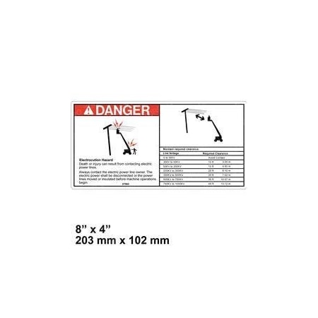 Genie REPLACEMENT DECAL, DANGER ELEC.HAZARD 27564GT
