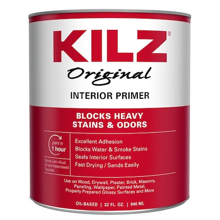 Masterchem Industries 1 Qt Masterchem 10002 White Kilz Original Oil-Based Stainblocker Interior Primer 10004