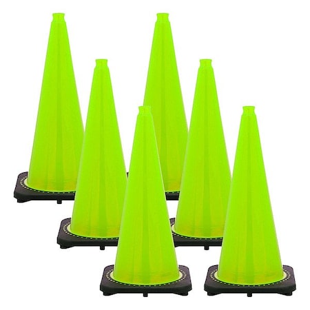 Mr. Chain Traffic Cone, Green, 28 in H, PVC 97514-6