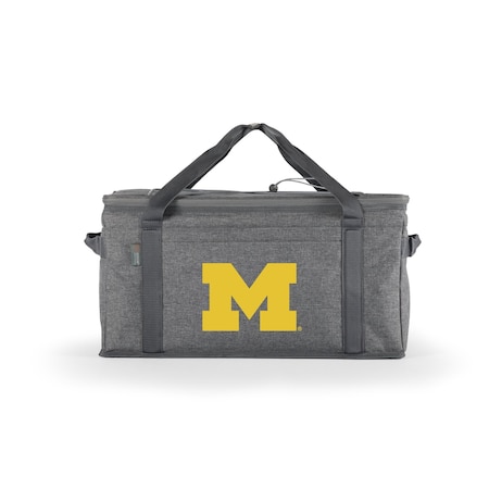 Picnic Time Family Of Brands NCAA Michigan Wolverines 64 Can Collapsible Cooler, Large Insulated Soft Cooler Bag 716-00-105-344-0