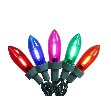 Hometown Holidays String Light, 120 V, 24.96 W, 100-Lamp, Multi-Color, 67 ft L W11L2004